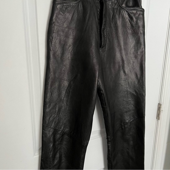 Danier genuine leather straight leg pants size 4 - Picture 10 of 10